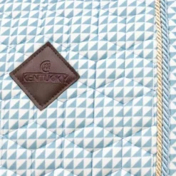 Kentucky Horsewear - Tapis de dressage Velvet Printing flags light blue