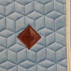 Kentucky Horsewear - Tapis de selle Velvet Jumping Bleu Ciel