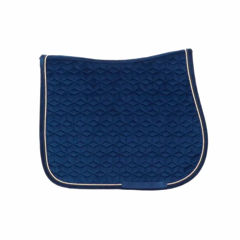 Kentucky Horsewear - Tapis de selle Basic Velvet jumping marine