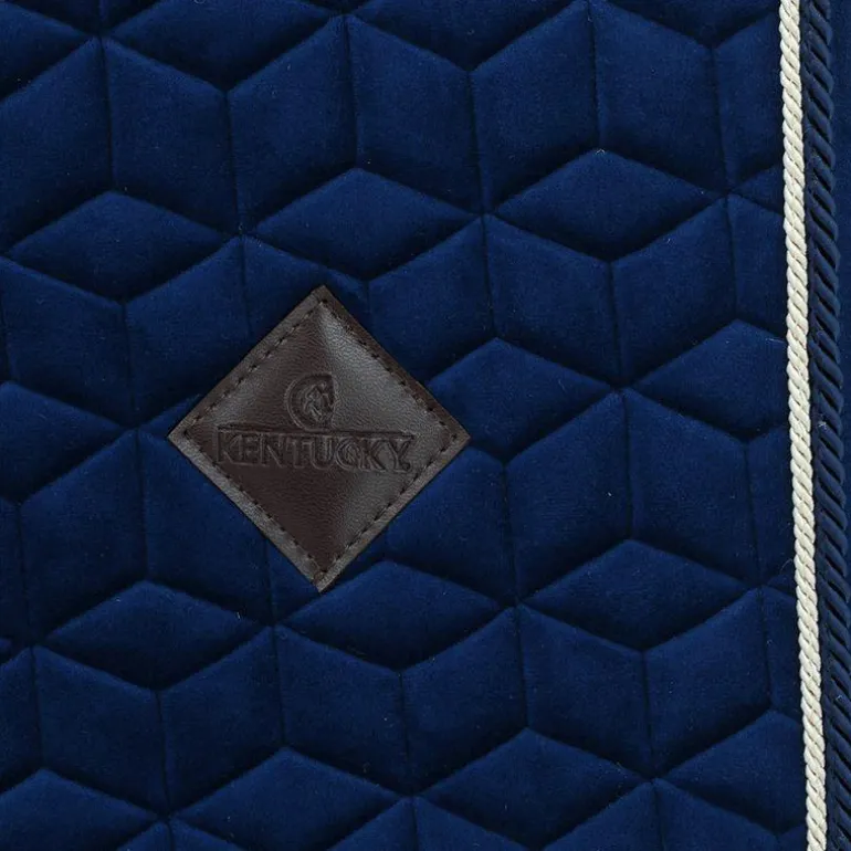 Kentucky Horsewear - Tapis de selle Basic Velvet jumping marine
