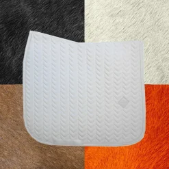 Kentucky Horsewear - Tapis de dressage Fishbone blanc