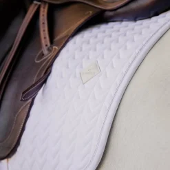 Kentucky Horsewear - Tapis de dressage Fishbone blanc