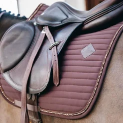 Kentucky Horsewear - Tapis de selle Pearls marron