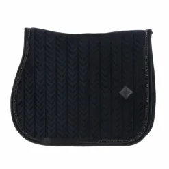 Kentucky Horsewear - Tapis de selle Velvet Pearls jumping noir