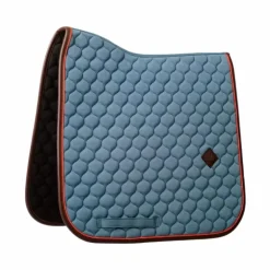 Kentucky Horsewear - Tapis de dressage Onion Quilt Leather Neon bleu