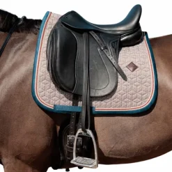 Kentucky Horsewear - Tapis de dressage pied de poule bordeaux/ navy