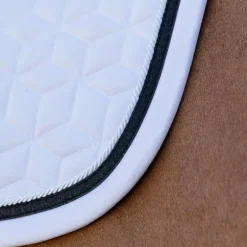 Kentucky Horsewear - Tapis de selle Glitter Rope blanc et noir