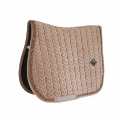 Kentucky Horsewear - Tapis de selle Velvet Pearls jumping beige