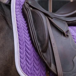 Kentucky Horsewear - Tapis de dressage velvet contrast violet royal
