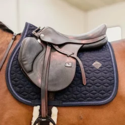 Kentucky Horsewear - Tapis de selle Glitter Rope marine
