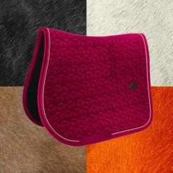 Kentucky Horsewear - Tapis de selle Velvet jumping Fuchsia