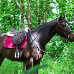 Kentucky Horsewear - Tapis de selle Velvet jumping Fuchsia
