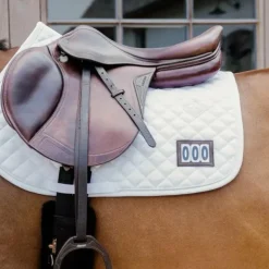Kentucky Horsewear - Tapis de selle Diamond Competition 2 numéros blanc