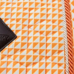 Kentucky Horsewear - Tapis de selle Velvet Printing flags orange