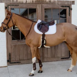 Kentucky Horsewear - Tapis de selle Glitter Rope blanc
