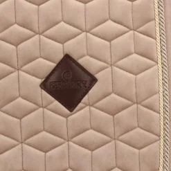 Kentucky Horsewear - Tapis de selle Basic Velvet jumping beige