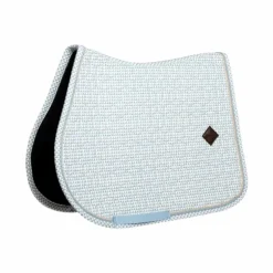 Kentucky Horsewear - Tapis de selle Velvet Printing flags light blue