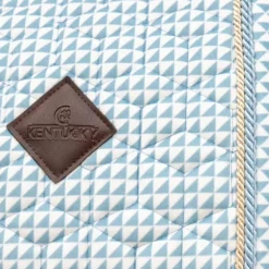 Kentucky Horsewear - Tapis de selle Velvet Printing flags light blue
