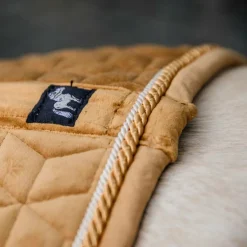 Kentucky Horsewear - Tapis de selle Velvet Jumping Moutarde pour minis