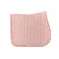 Kentucky Horsewear - Tapis de selle Velvet Pearls jumping rose tendre