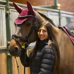 Lami-cell - Bonnet pour chevaux Galaxy bordeaux