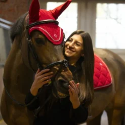 Lami-cell - Bonnet pour chevaux Luxin rouge