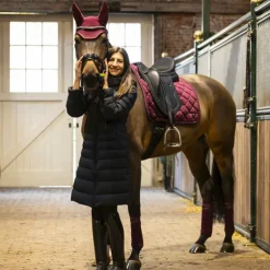 Lami-cell - Tapis de selle Galaxy Velvet bordeaux