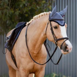 LeMieux - Bonnet pour chevaux anti-mouches Classic bleu jay
