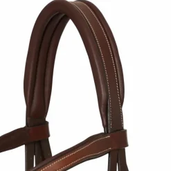 LeMieux - Bridon muserolle croisée Arika havane/ argent