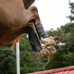 LeMieux - Guêtres de cross MimSafe postérieurs noir/ jaune