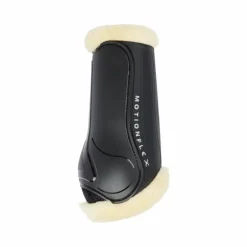 LeMieux - Guêtres de dressage Motionflex avec fourrure noir/ naturel