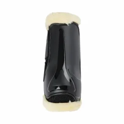 LeMieux - Guêtres de dressage Motionflex avec fourrure noir/ naturel