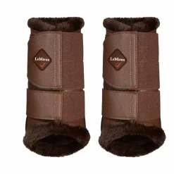 LeMieux - Guêtres fermées Fleece Lined marron (x2)