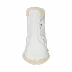 LeMieux - Guêtres fermées souples Mesh Fleece Edged blanc