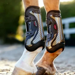 LeMieux - Guêtres ouvertes Exo-Flex marron/ or