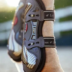 LeMieux - Guêtres ouvertes Exo-Flex marron/ or