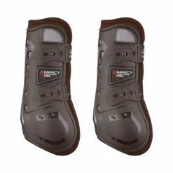 LeMieux - Guêtres ouvertes Impact Responsive gel marron x2