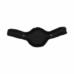 LeMieux - Housse de sangle à bavette longue Anatomic en laine mérinos+ noir