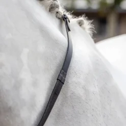 LeMieux - Rênes caoutchouc marron/ laiton
