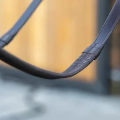 LeMieux - Rênes caoutchouc marron/ laiton