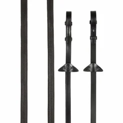 LeMieux - Rênes en caoutchouc marron/ argent