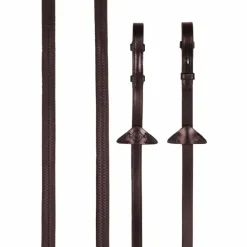 LeMieux - Rênes en caoutchouc havane/ argent