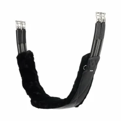 LeMieux - Sangle longue en cuir doublure amovible laine synthétique Arika noir