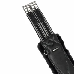 LeMieux - Sangle longue en cuir doublure amovible laine synthétique Arika noir