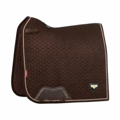 LeMieux - Tapis de dressage Puissance Suede Square marron