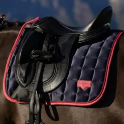 LeMieux - Tapis de dressage Square Loire Classic marine/ cranberry