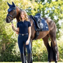 LeMieux - Tapis de dressage Puissance Suede CC marine