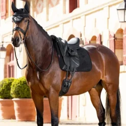 LeMieux - Tapis de dressage Merino + avec amortisseur intégré noir