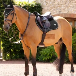 LeMieux - Tapis de selle Puissance Suede Close Contact Square noir