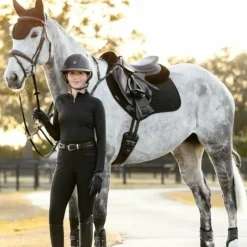 LeMieux - Tapis de selle Suede Close Contact Square noir